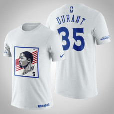 Golden State Warriors Kevin Durant #35 White Legend USA Flag T-shirt Golden State Warriors Kevin Durant #35 White Legend USA Flag T-shirt