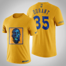Golden State Warriors Kevin Durant #35 Yellow Legend Caricatrue T-shirt Golden State Warriors Kevin Durant #35 Yellow Legend Caricatrue T-shirt