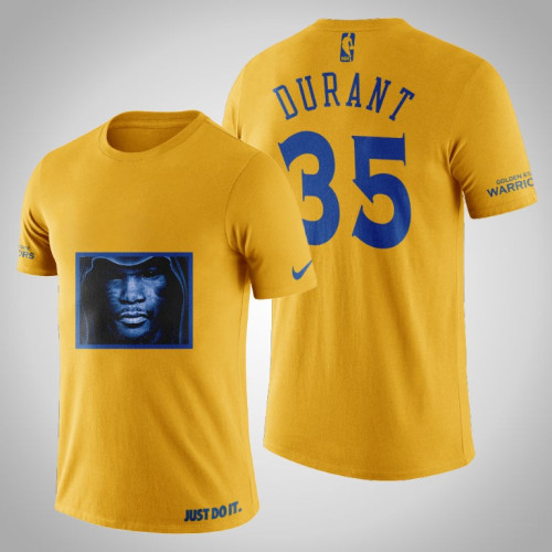 Golden State Warriors Kevin Durant #35 Yellow Legend Death Face T-shirt Golden State Warriors Kevin Durant #35 Yellow Legend Death Face T-shirt