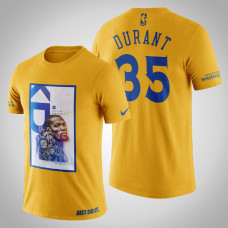 Golden State Warriors Kevin Durant #35 Yellow Legend Image T-shirt Golden State Warriors Kevin Durant #35 Yellow Legend Image T-shirt