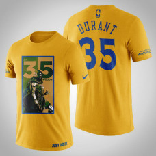 Golden State Warriors Kevin Durant #35 Yellow Legend K Doom T-shirt Golden State Warriors Kevin Durant #35 Yellow Legend K Doom T-shirt