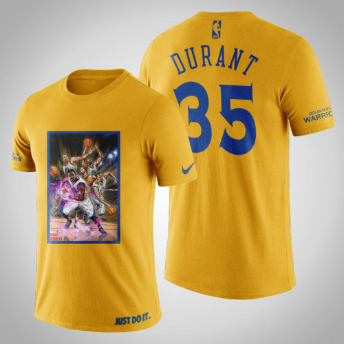 Golden State Warriors Kevin Durant #35 Yellow Legend Marvel T-shirt Golden State Warriors Kevin Durant #35 Yellow Legend Marvel T-shirt
