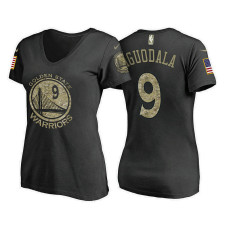 Women's Golden State Warriors #9 Andre Iguodala Camo Name & Number T-Shirt