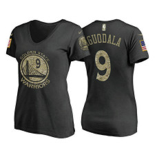 Women's Golden State Warriors #9 Andre Iguodala Camo Name & Number T-Shirt Women's Golden State Warriors #9 Andre Iguodala Camo Name & Number T-Shirt