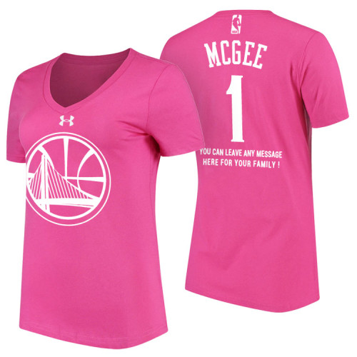 Women's Golden State Warriors #1 JaVale McGee Mother's Day T-Shirt Women's Golden State Warriors #1 JaVale McGee Mother's Day T-Shirt
