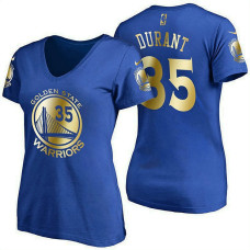 Women's Golden State Warriors #35 Kevin Durant Name & Number T-Shirt