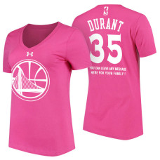 Women's Golden State Warriors #35 Kevin Durant Mother's Day T-Shirt