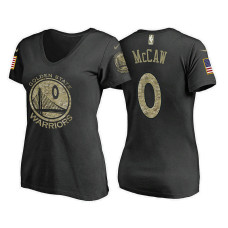 Women's Golden State Warriors #0 Patrick McCaw Camo Name & Number T-Shirt