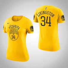 Women's Shaun Livingston Golden State Warriors Earned Gold T-Shirt Women's Shaun Livingston Golden State Warriors Earned Gold T-Shirt