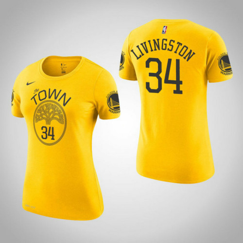Women's Shaun Livingston Golden State Warriors Earned Gold T-Shirt Women's Shaun Livingston Golden State Warriors Earned Gold T-Shirt