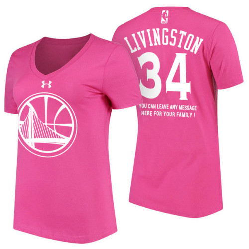 Women's Golden State Warriors #34 Shaun Livingston Mother's Day T-Shirt Women's Golden State Warriors #34 Shaun Livingston Mother's Day T-Shirt