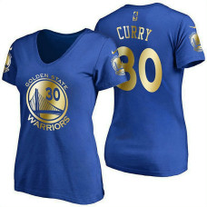 Women's Golden State Warriors #30 Stephen Curry Royal Name & Number T-Shirt Women's Golden State Warriors #30 Stephen Curry Royal Name & Number T-Shirt