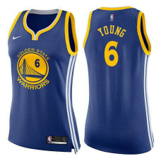 Women's Golden State Warriors #6 Nick Young Blue Icon 2022 Champions Jersey