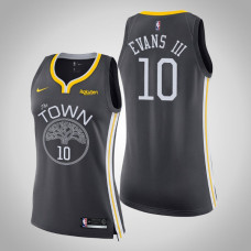Women's Golden State Warriors #10 Jacob Evans III Gray Statement 2022 Champions Jersey