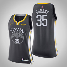 Women's Kevin Durant Golden State Warriors Statement Gray 2022 Champions Jersey