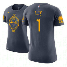 Women's Golden State Warriors #1 Damion Lee Gray City T-Shirt
