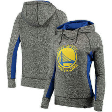 Women's Golden State Warriors Charcoal Royal Static Pullover Hoodie