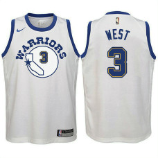 Youth Golden State Warriors #3 David West Hardwood Classics 2022 Champions Jersey