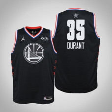 Youth Golden State Warriors #35 Kevin Durant Black All-Star 2022 Champions Jersey