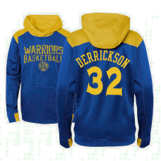 Youth Golden State Warriors #32 Marcus Derrickson Royal Outerstuff Off The Court Hoodie
