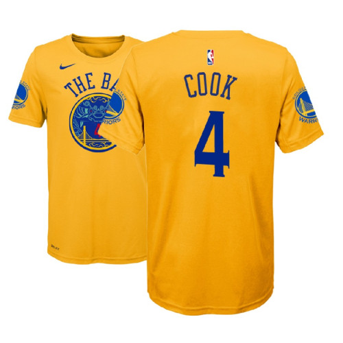 Youth Golden State Warriors #4 Quinn Cook City T-Shirt Youth Golden State Warriors #4 Quinn Cook City T-Shirt