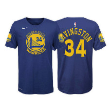 Youth Shaun Livingston Golden State Warriors #34 Icon Blue T-Shirt