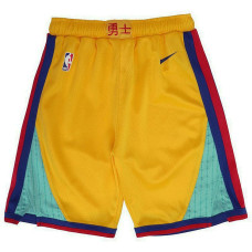 Youth Golden State Warriors Gold City Edition Swingman Basketball Shorts