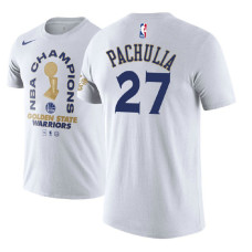 Golden State Warriors #27 Zaza Pachulia 2018 Champions T-Shirt
