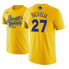 Golden State Warriors #27 Zaza Pachulia Name & Number T-Shirt
