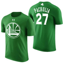 Golden State Warriors #27 Zaza Pachulia Green St. Patrick's Day T-Shirt